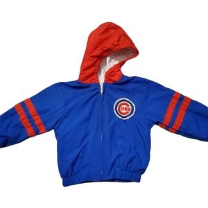 Vintage Cubs MLB Baby 18 MO Fullzip Hooded Jacket Baseball